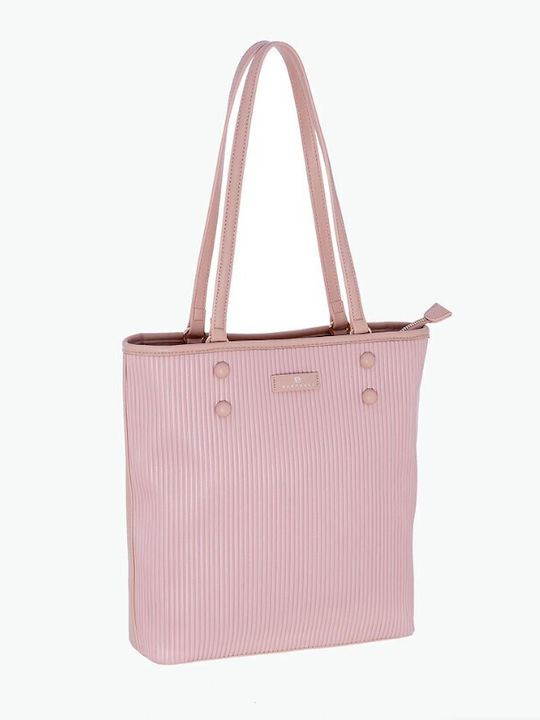 Bartuggi Leder Damentasche Schultertasche Rosa