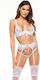Beauty Night Rose Set In White