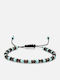 Chrysostomos Men's Macrame Bracelet Made of Cord 18cm