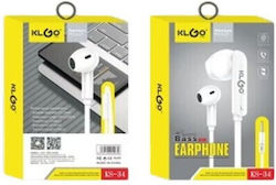 KLGO Ks-34 Безжични Стерео с жак 3.5mm Бял KLGO Ks-34 Безжични Стерео с жак 3.5mm Бял