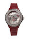 Hello Kitty Kids Analog Watch with Rubber/Plastic Strap Burgundy