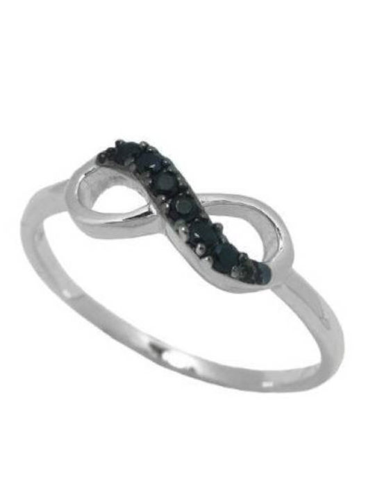Damentagring Weißgold 14K