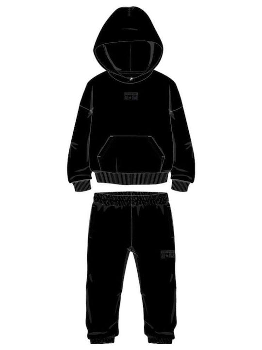 Kids Sweatpants Set Black 2pcs
