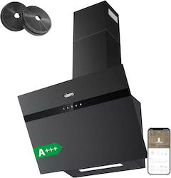 Ciarra Καμινάδα 60cm Μαύρη με Wi-Fi CBCG6736H-G