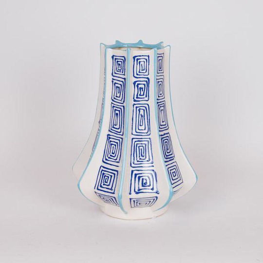 Eurolamp Διακοσμητικό Βάζο Keramik Weiß 23.5x23.5x33.5cm 1Stück