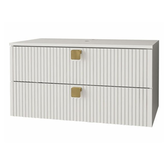 Epipla1.gr Orlvera 102 Ντουλάπι Μπάνιου 80x46x42cm Λευκό