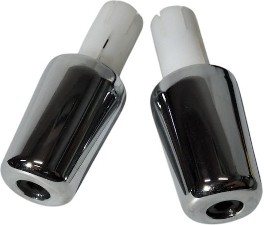 Handlebar Counterweights Heavy Cylindrical Nickel 200g/piece Buzzetti