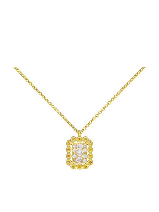 Charm aus Vergoldet Silber mit Zirkon