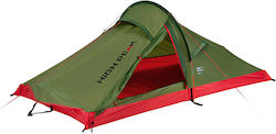 High Peak Σκηνή Camping Τούνελ Ορειβασίας Πράσινη Αδιάβροχη