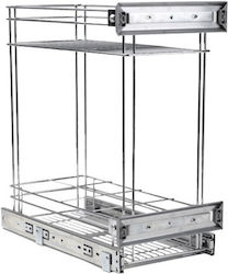 Fgv Wire Pull-Out Double-Layer Drawer with Brake Nickel 30cm
