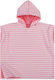 Sweet Line Coral Nef Nef Pink Velour Beach Poncho 60x60