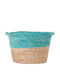 Nef-Nef Homeware Velez Decorative Basket Wicker Light Blue 35x28cm