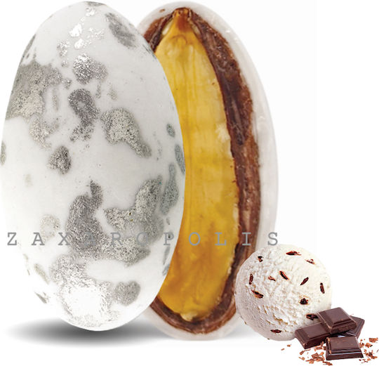 Zaxaropolis Шарени Бадеми My Choco във Форма Класически с Вкус Stracciatella Сребрист 1000гр