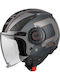 Axxis Metro S Duo C2 Grey Matt Κράνος Μηχανής Jet ECE 22.06 1200gr