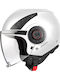 Axxis Metro S A0 White Gloss Κράνος Μηχανής Jet ECE 22.06 1200gr