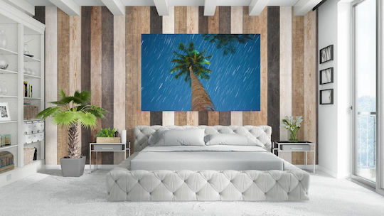 Πίνακας Palm Tree Under Starry Night Φοίνικας Κάτω Έναστρη Νύχτα 150x100