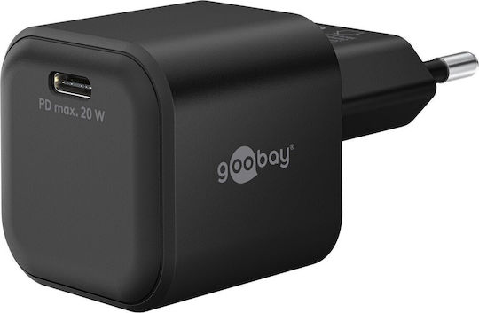 Goobay Charger Without Cable GaN with USB-C Port 20W Power Delivery Blacks (Nano)