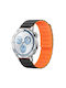 Λουράκι Σιλικόνης Μαγνητικό Κλείσιμο Garmin Vivoactive 5 Black Orange