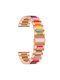Λουράκι Dual-color Μεταλλικό Ρητίνης Coros Pace 3 Rose Gold+rainbow