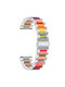 Wearable Strap Dual-color Metal Resin Xiaomi Redmi Watch 5 Active Xiaomi Redmi Watch 5 Lite 48mm Silver+Rainbow