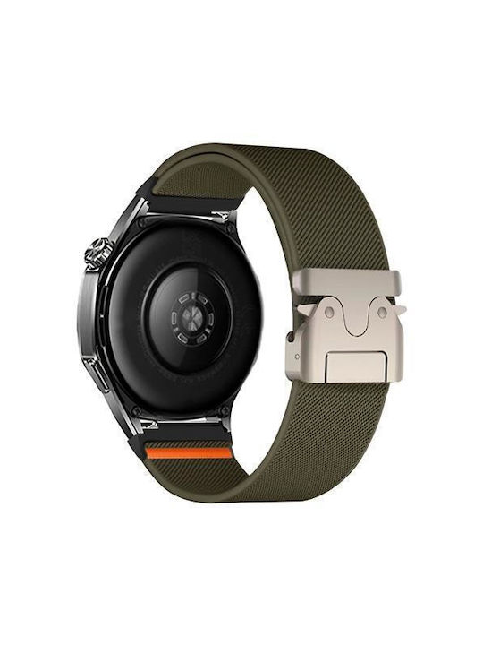 Nylon Strap Parachute Buckle Amazfit Balance 46mm/amazfit Active Edge 46mm/amazfit Falcon Army Green