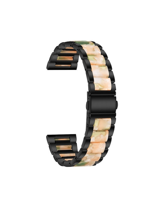 Dual-Color Metal Resin Strap Coros Pace 3 Black+Pink Green