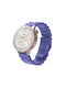 Silicone Strap Three Beads Pattern Garmin Vivoactive 5 Colorful Blue