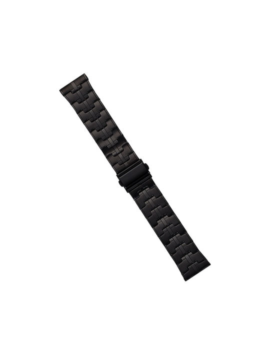 Metal Strap Stainless Steel Horizontal Lines Amazfit Bip 5 Black