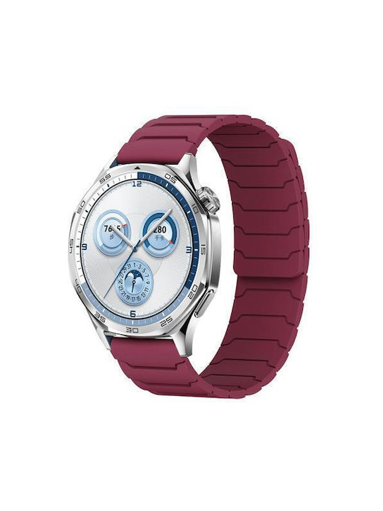 Λουράκι Σιλικόνης Μαγνητικό Κλείσιμο Garmin Vivoactive 5 Wine Red