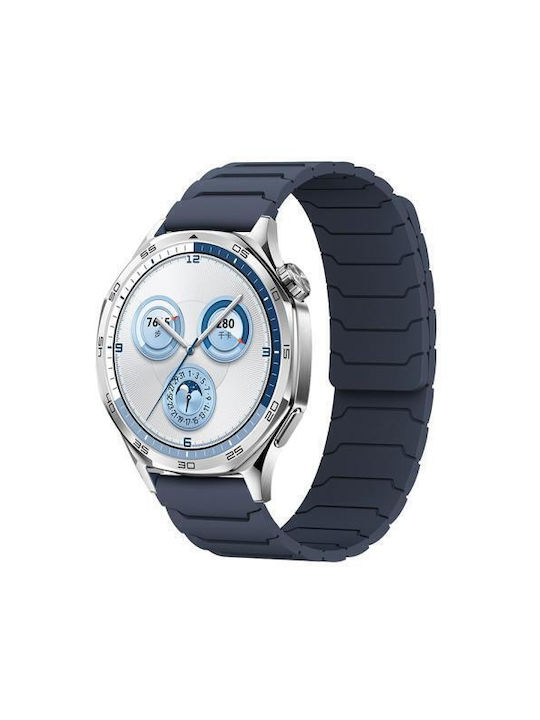 Silicone Strap Magnetic Closure Garmin Vivoactive 5 Midnight Blue