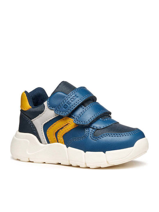 Geox Flexyper Παιδικά Sneakers Ανατομικά με Σκρ...