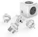 Allocacoc Rewirable PowerCube with Surge Protection 5 Positions with Cable 1m Gray