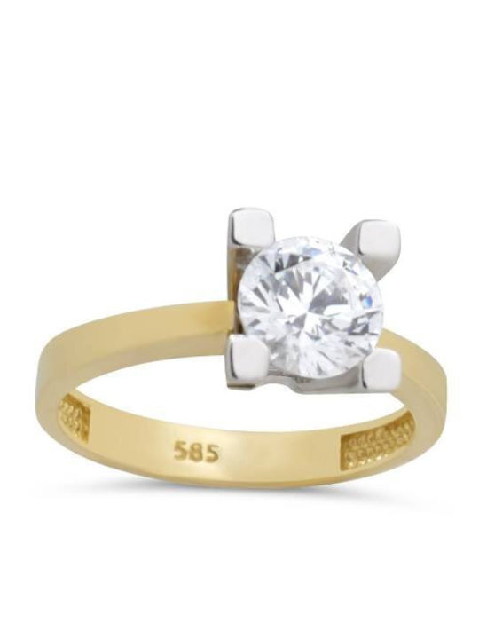 Einzelstein aus Gold 14K
