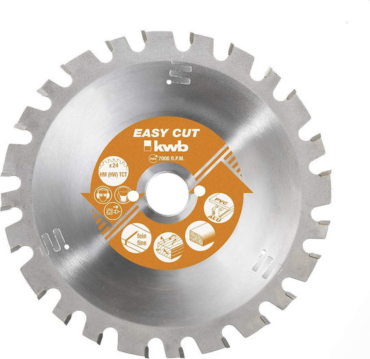 KWB Cutting Disc Wood Hole Diameter 160mm with 24 Teeth 1pcs