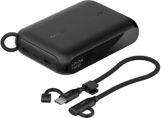 Belkin BoostCharge Power Bank 10000mAh 20W με 2 Θύρες USB-C Power Delivery Μαύρο