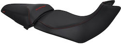 Motorrad-Sitzbezüge Ducati Multistrada 1200 1260s 2015-2020 Schwarzes Schwarze Nähte