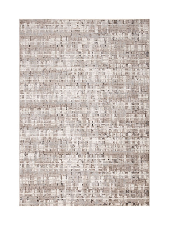 Tzikas Carpets 88014 Teppich Rechteckig Synthetisch,Polyester/Cotton/Leather Beige