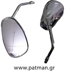 Καθρέφτες Τιμονιού Chaft Χρώμιο Δάκρυ M10 Yamaha Ζευγάρι