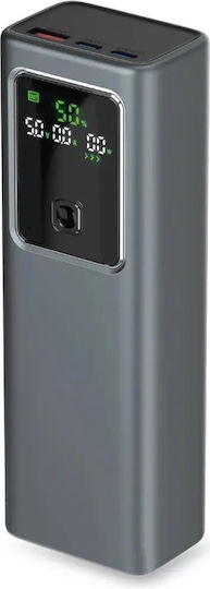 SBS Power Bank 20000mAh 100W με Θύρα USB-A και 2 Θύρες USB-C Power Delivery Γκρι