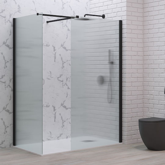 Karag Walkin 2 Фиксирана страна Душ 100x200см Панфлейта Черно