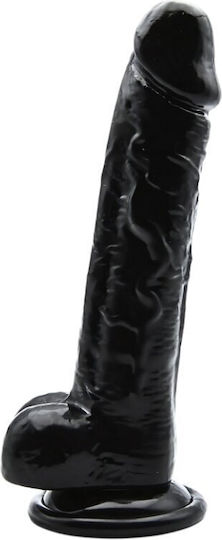 Loving Joy Ρεαλιστικό Dildo με Όρχεις Μαύρο