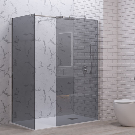 Karag Walkin 2 Shower Screen 140x200cm Fume Cromo