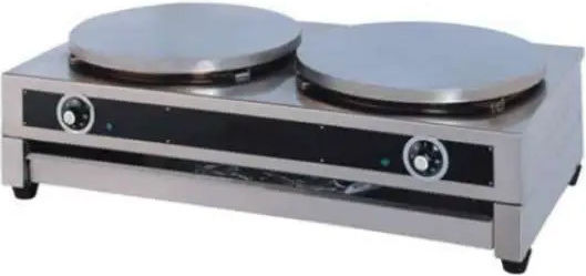 Lappas Double Commercial Electric Crepe Maker 6kW with Ø40cm Heating Plate