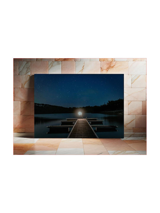 Panou Starry Night At Dock Unăstrea Noapte La Doc 120x80