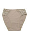 Damen Slip mit Spitze Khaki