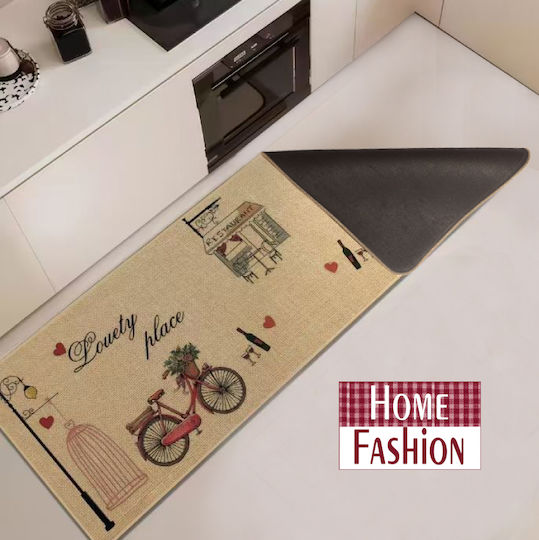 Go Smart Home Kitchen Mat Runner with Anti-slip Underlay Printed 60x150εκ.