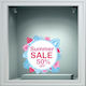 Αυτοκόλλητο Εκπτώσεων - Summer Sale 93 - 50cm X 50cm