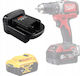 Адаптер Конвертор За Батерия Dewalt 18v Към Milwaukee 18v Dw18ml