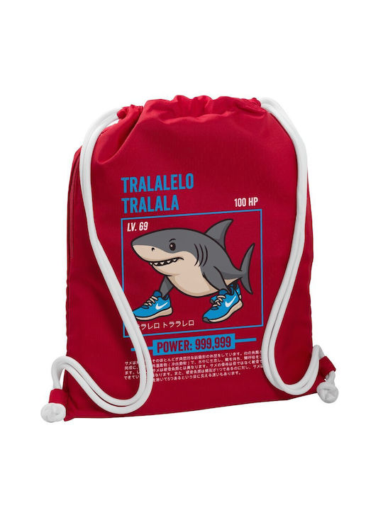 Koupakoupa Tralalero Tralala Gym Backpack Red