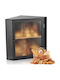 Vevor Bread Box made of Bamboo Black 32x32x42.5cm